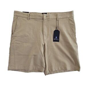 Ben Sherman Stretch Chino Shorts Men's 38 Tan Regular Fit 7" Inseam NEW NWT Luxe